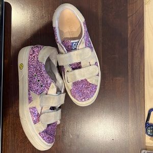 Golden Goose Girls glitter sneakers